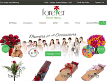 Tablet Screenshot of forever-florist-macau.com